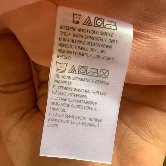 Susan Graver Printed Blazer with Ruched Sleeves Peach Floral SZ 12 - Picture 10 of 16